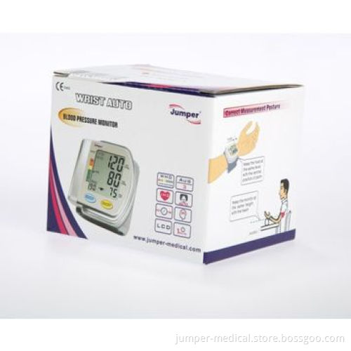 Automatic digital wrist blood pressure monitor, CE certified, 90 sets memory, LCD display